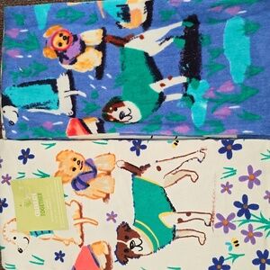 KOHLS CELEBRATE SPRING TOGETHER SET OF 4 KITCHEN HAND TOWELS FOR ALL DOG LOVERS